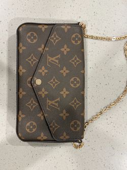 Louis Vuitton Monogram Chain Wallet Clutch