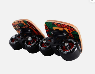 AsFrost Portable Roller Road Drift Skates Split Skateboard Gears Design Plate