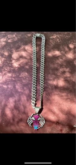 Spiderman iced out chain necklace