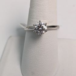 14k Solitaire Diamond Engagement Ring
