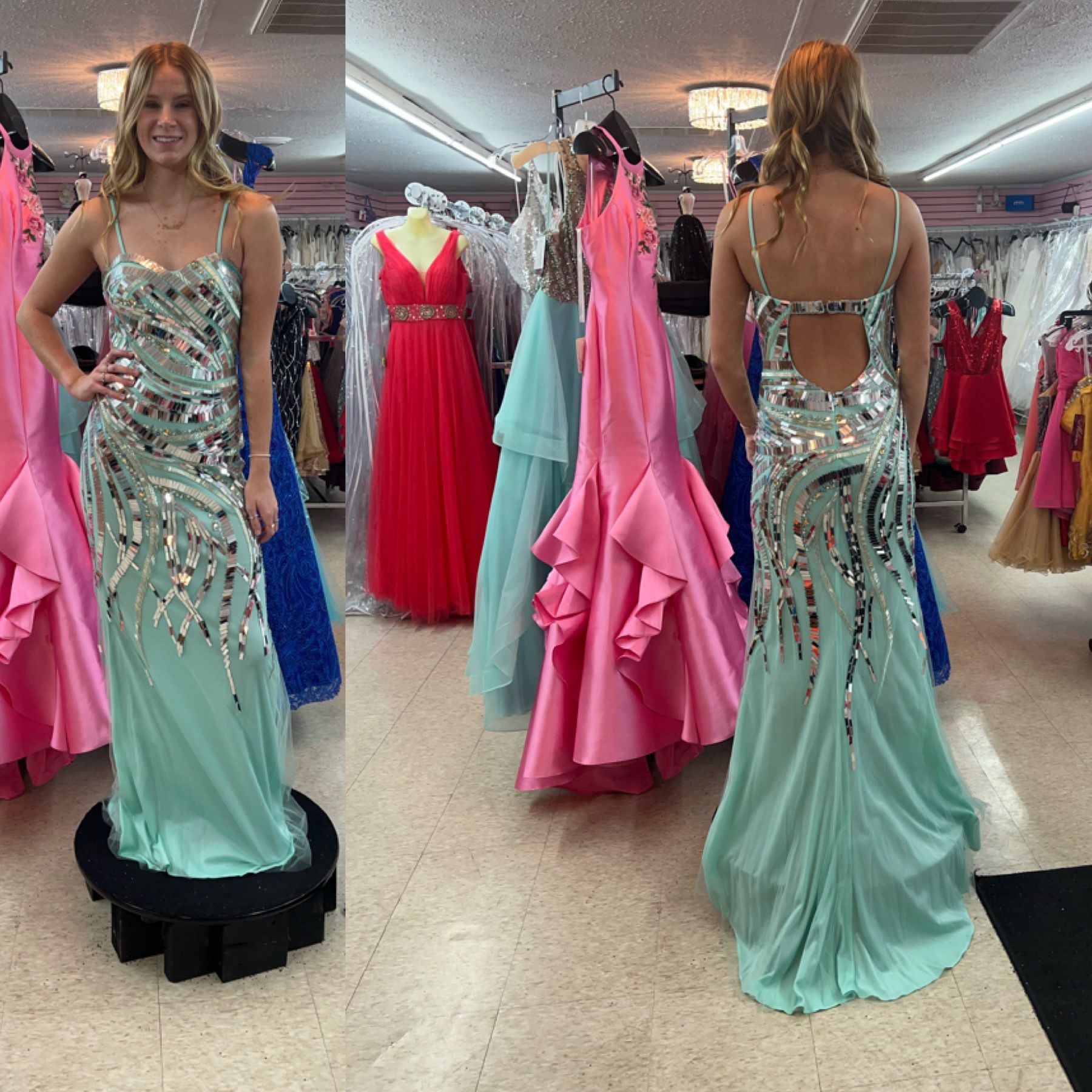 New With Tags Size 6 Blush Prom Dress $99