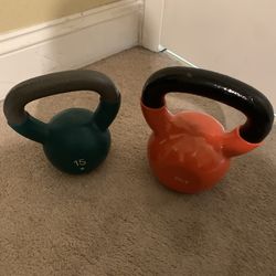 Kettlebells - 15 lbs and 25 lbs - Total 40 Pounds