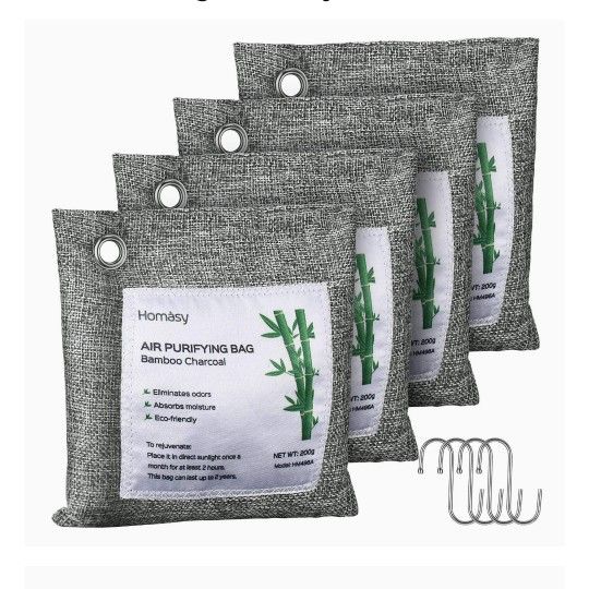 Homasy Bamboo Charcoal Air Purifying Bag