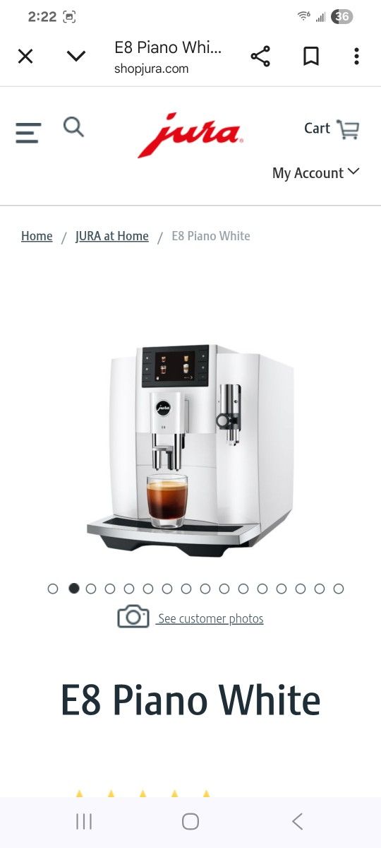 E4 Jura Coffee Machine