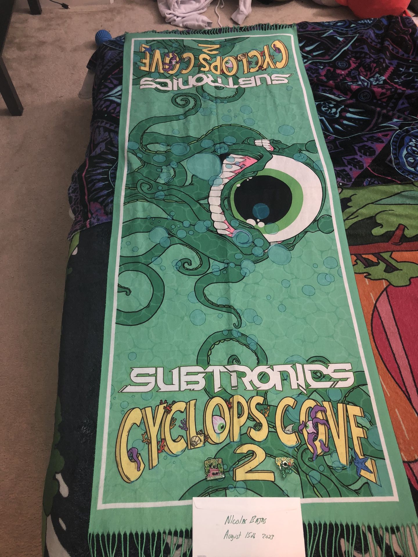 Subtronics Cyclops Cove Merch Bundle Pashmina And Pins
