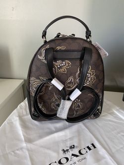 Coach Jordyn Backpack In Signature Canvas With Tulip Print  display picture 1