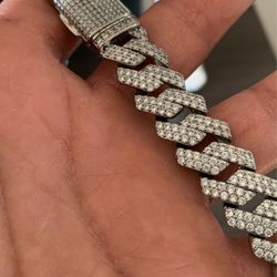 Silver Diamond Necklace 
