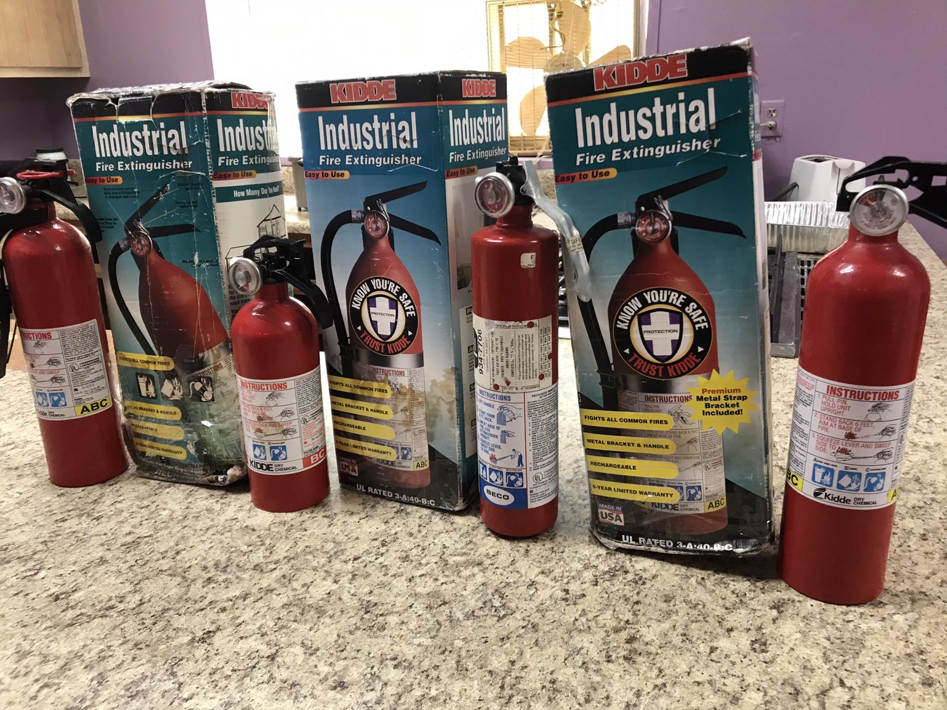 New Industrial Fire Extinguishers ($20, $25, $30)