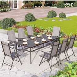 9-Piece Outdoor Patio Dining Set
