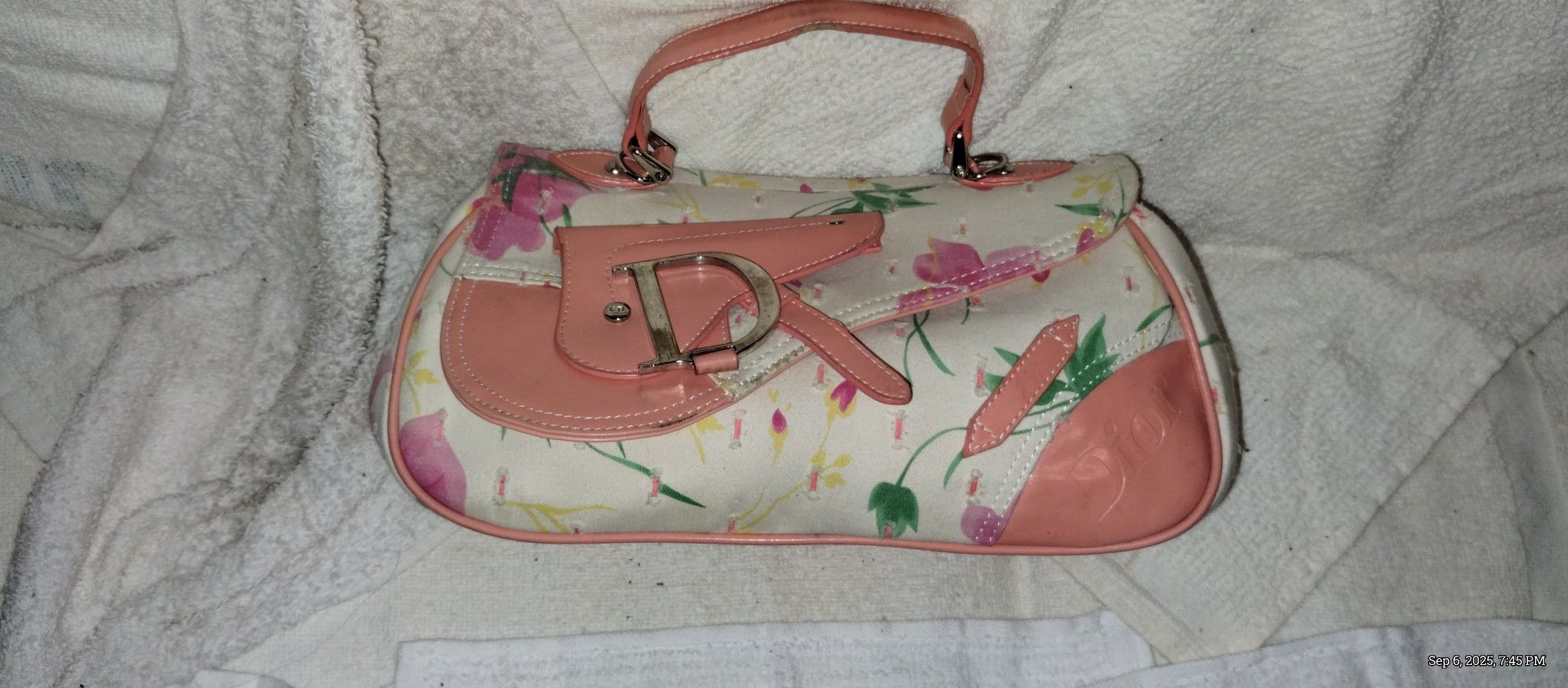Christian Dior Canvas Hand Bag