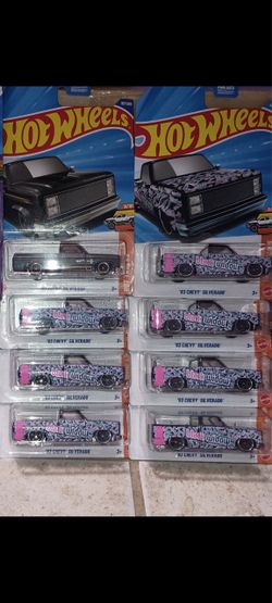 Hot Wheels Lot of 8 ‘83 Chevy Silverado
