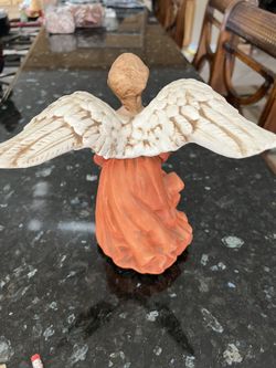 Vintage Porcelain Roman Angel Music Box