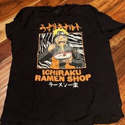 Naruto Shippuden Adult Men’s Medium Anime Shirt Ichiraku Ramen Shop T-Shirt