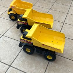 2 Tonka Toys Trucks And 1 little tyke