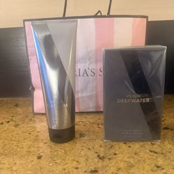 Victoria Secret  vs  him Platinum Deep Water  Y Body Lotion Men
