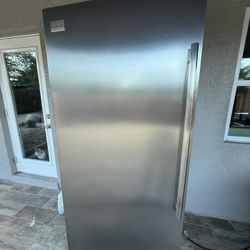 USED STAINLESS STEEL FRIGIDAIRE FREEZER