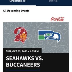 Seahawks vs Buccaneers Tickets - Section 332, Row NN