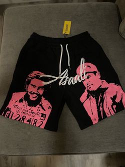 Asaali Jean Company Graphic Shorts