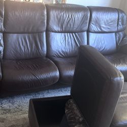 Leather Recliner Couch 