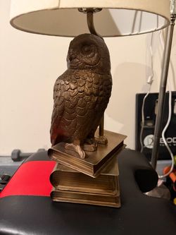 Owl Table Lamp with Shade