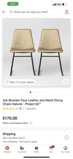 Faux Leather Chairs Set