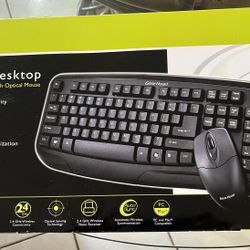 Wireless Desktop With Optical Mouse