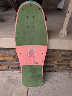 Vintage 1980's Neon X-Caliber California Dream Skateboard All Original Parts