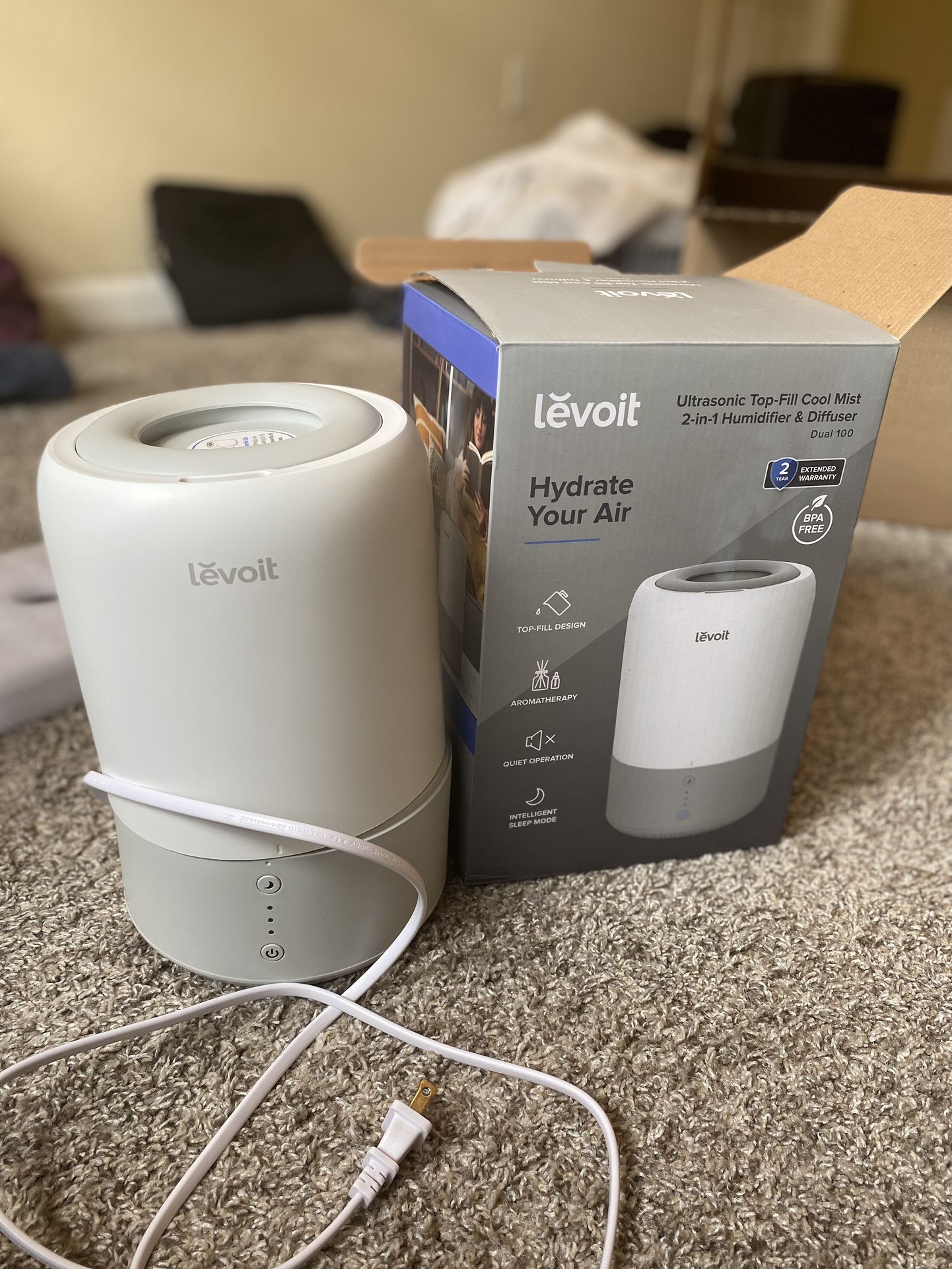 FREE Levoit Humidifier & Diffuser