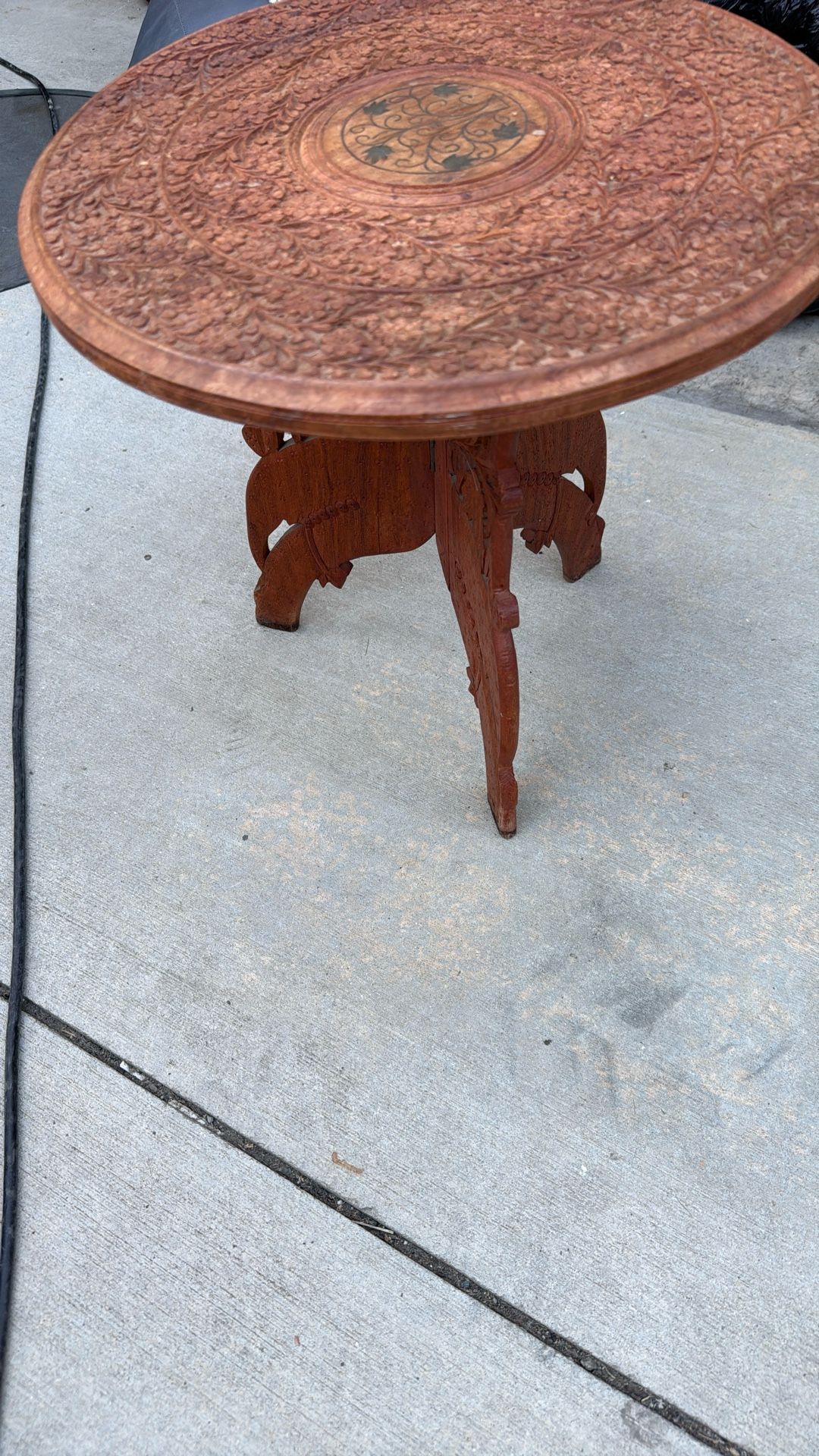 Vintage Hand Crafted Tripod Stool