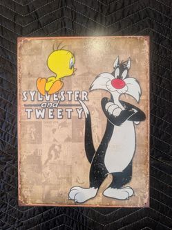 Sylvester and Tweety Retro Tin Sign