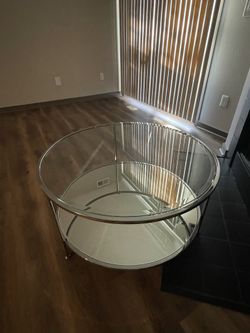 Cocktail Table Silver Brand New 