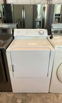 White Maytag Electric Dryer with Knob Controls