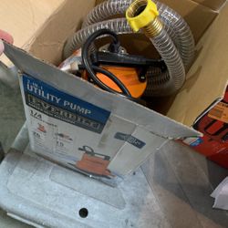 2 In 1 Water Utility Pump 1/4 Horsepower