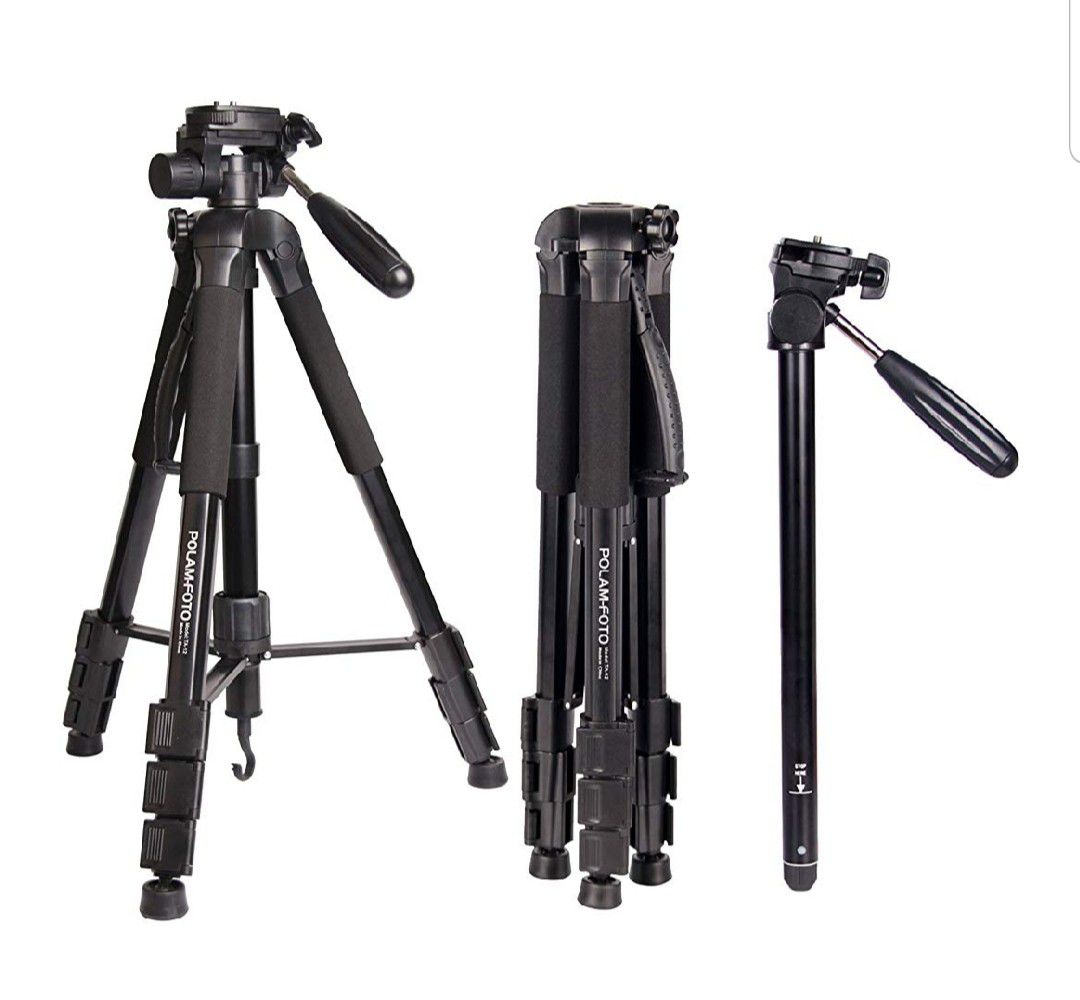 Tripod Monopod-Camera Tripod AluminumTravel Tripod with Bag for Canon/Nikon/Sony DSLR/SLR Camera