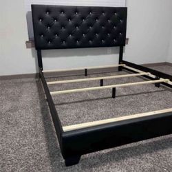 (NEW IN BOX) Black Bed Frame Full & Queen Size  👑
