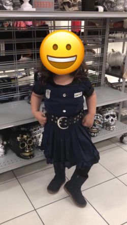Halloween Custume Kid Police
