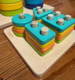 Lovevery Wooden Shape Sorting Stacking Toys