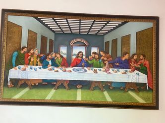 Hand painted last supper