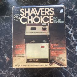 RARE NOS Vintage Shavers Choice Hot Lather Dispenser