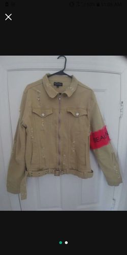 Beauxnarrow Denim Sand Jacket , size M