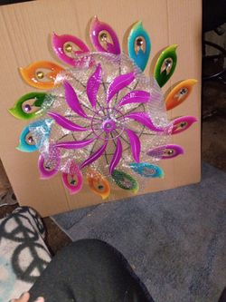 Peacock feather spinner