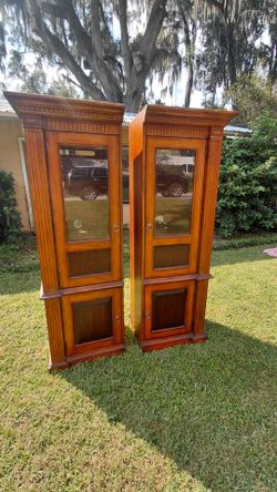Real wood entertainment center