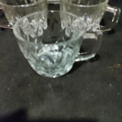 Federal Glass Company 3 Cups