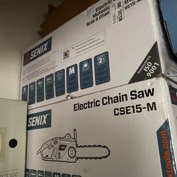 •	Brand New SENIX CSE15-M Corded Electric Chainsaw – Reliable plug-in power, never used.