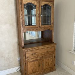 Small China Cabinet Hutch 