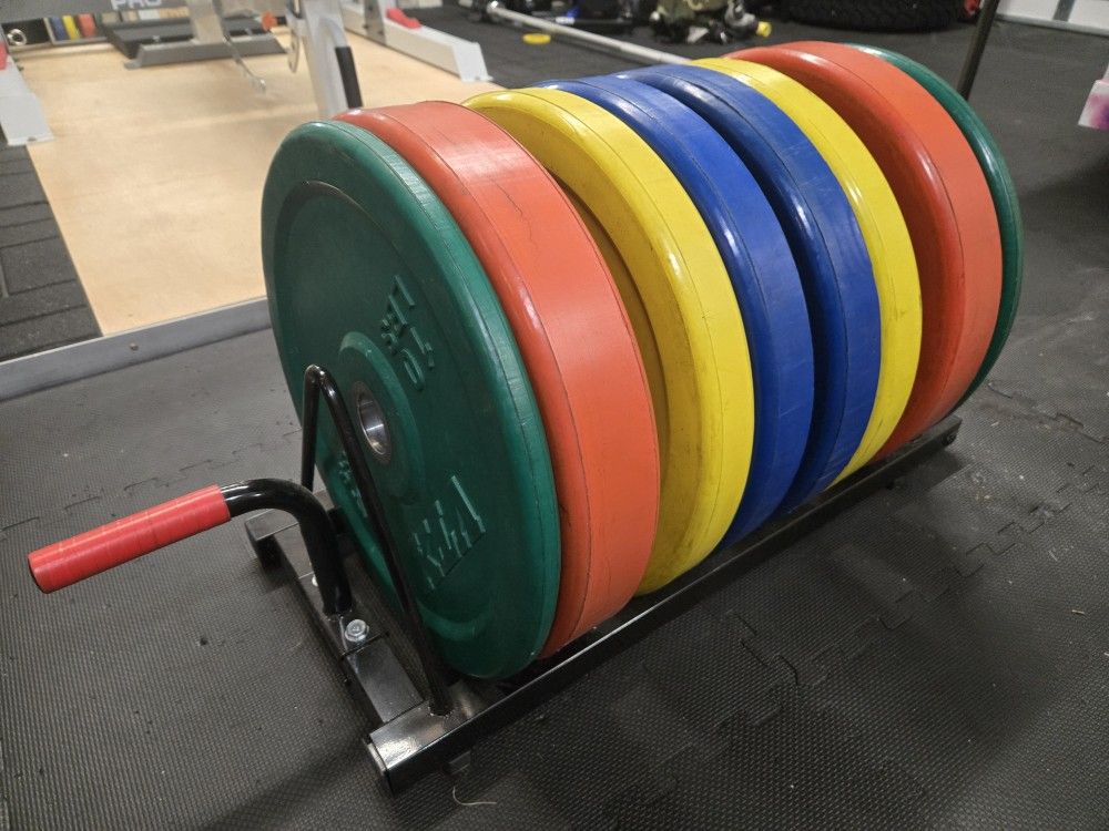 Troy VTX Colored Bumper Weight Plate 230 Lbs Set