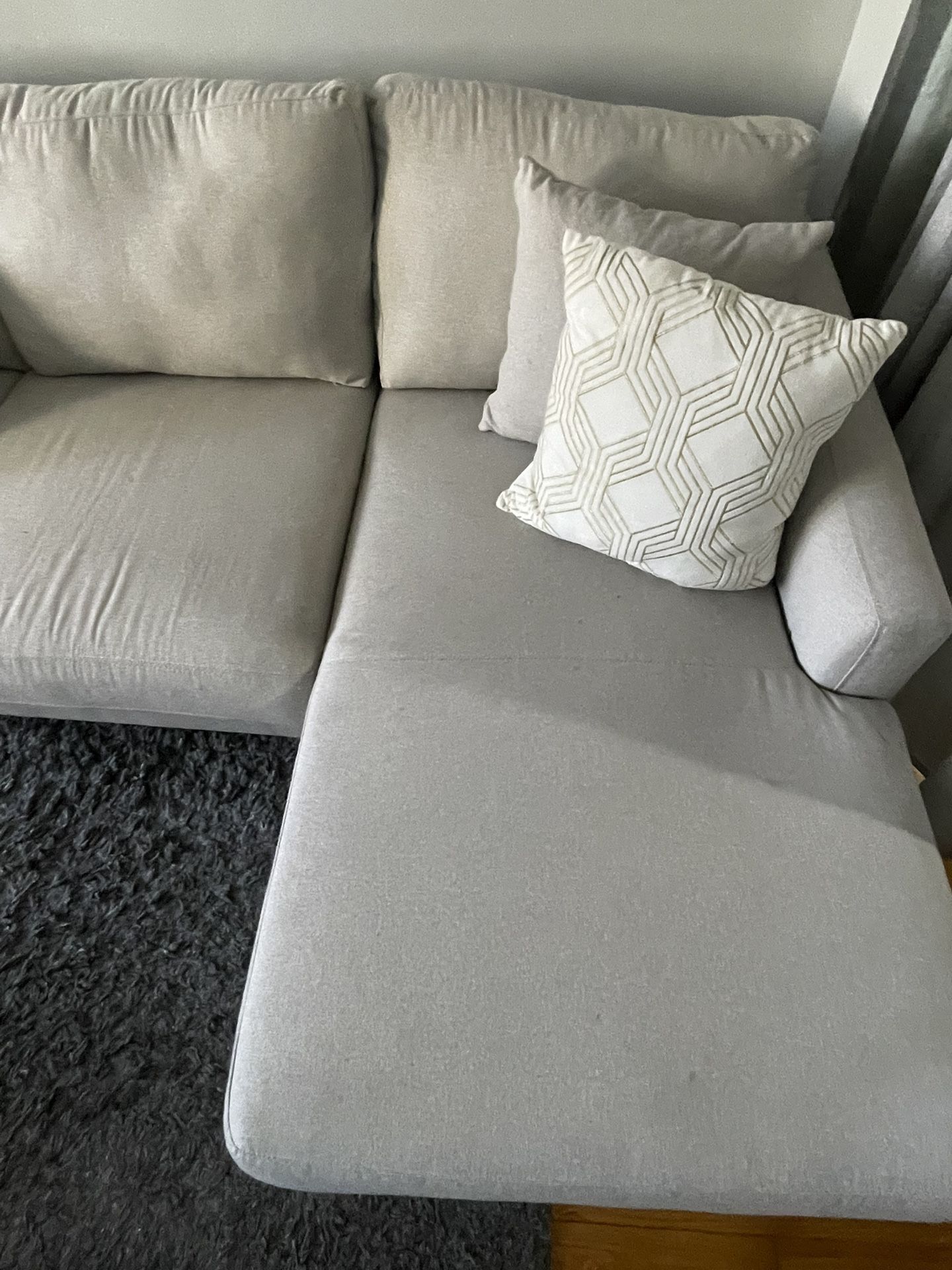 3 Seater Light grey sectional