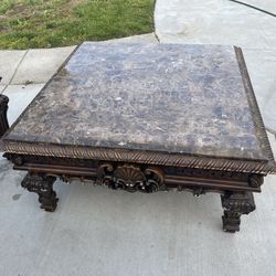 3 Piece, Coffee Table With Side Tables , Brown , And Used With Some Marks 