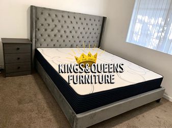 NEW KING BED FRAME WITH MATTRESS