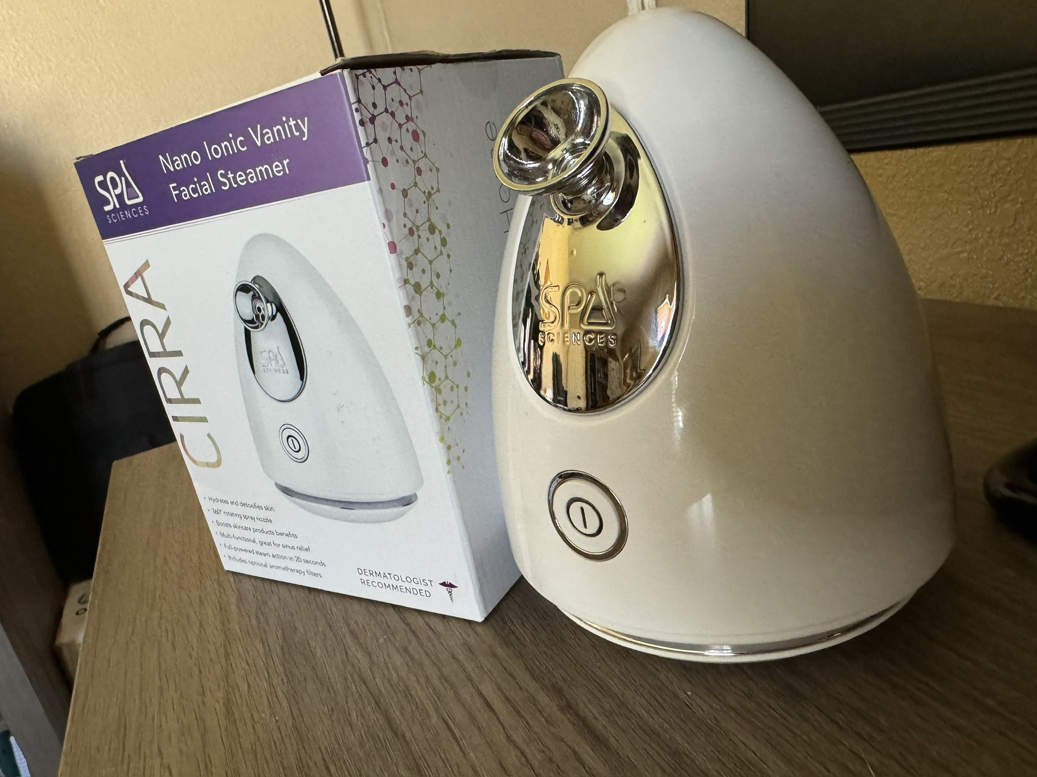 SPL Sciences CIRRA Nano Ionic Vanity Facial Steamer (White)